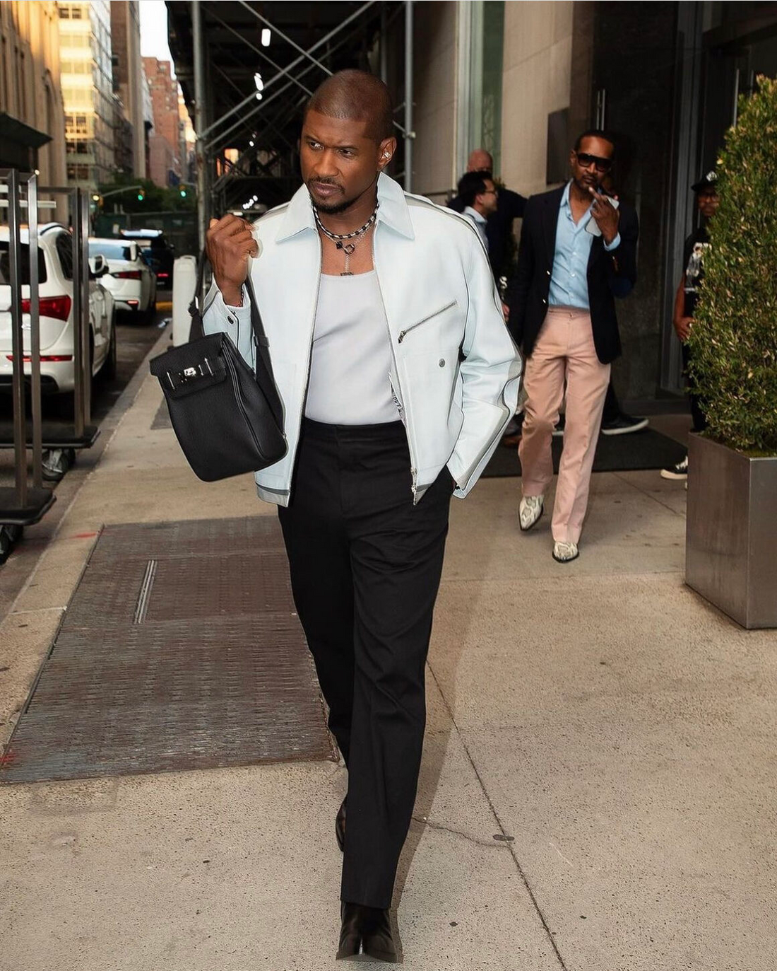 Fashion Focus: Music Star Usher Shines at Hermès Fashion Show