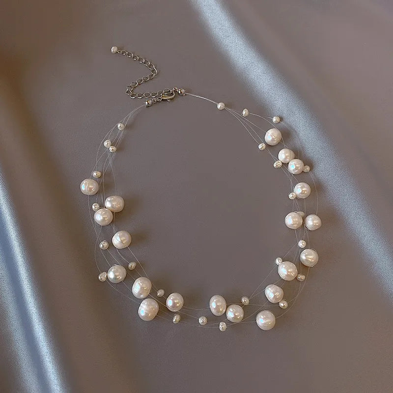 Ayla Layered Pearl Necklace